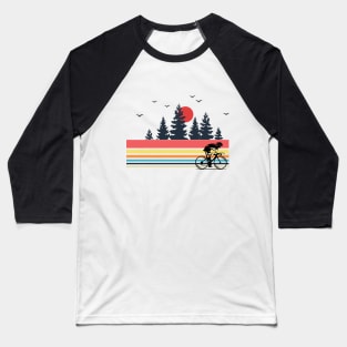 Vintage Retro Bicycle Cycling Mountain Bike Outdoor Cyclist Baseball T-Shirt